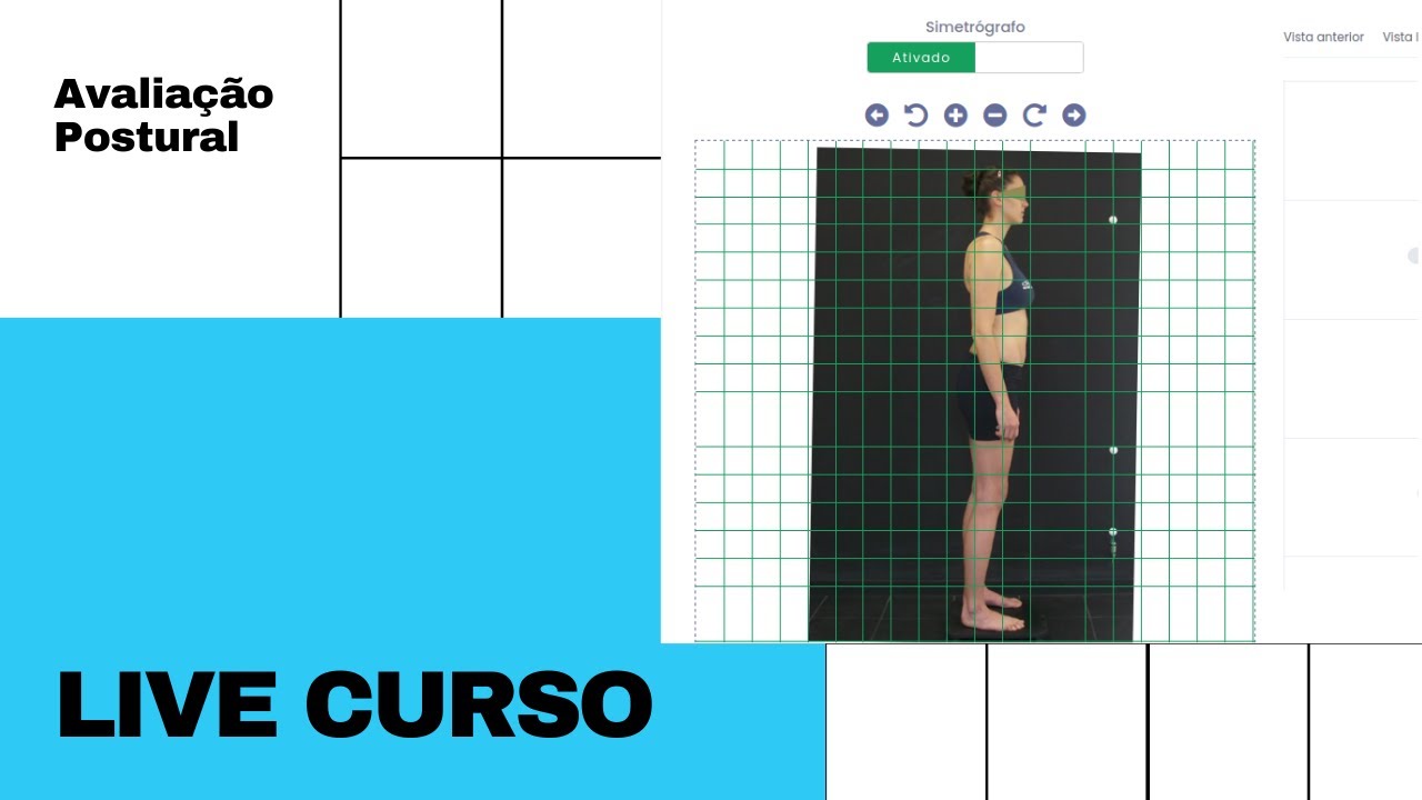 Avaliação postural - Live Curso #1 #avaliacaopostural #simetrografia #postura