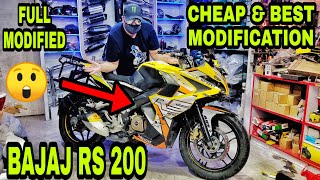 Best BAJAJ RS 200 Modification at Cheap Price | Bike Modification | Karol Bagh | PGX| JD VLOGS DELHI