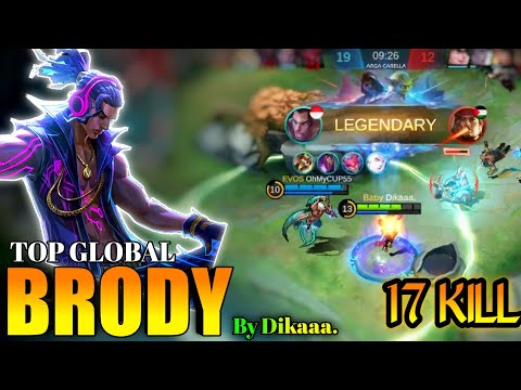 Top Brody 1 Global 2021 | Brody Best Build 2021 Top 1 Global | By Dikaa. - Mobile Legend