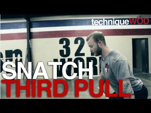 Snatch Third Pull: Pulling Yourself Under The Bar - Technique WOD