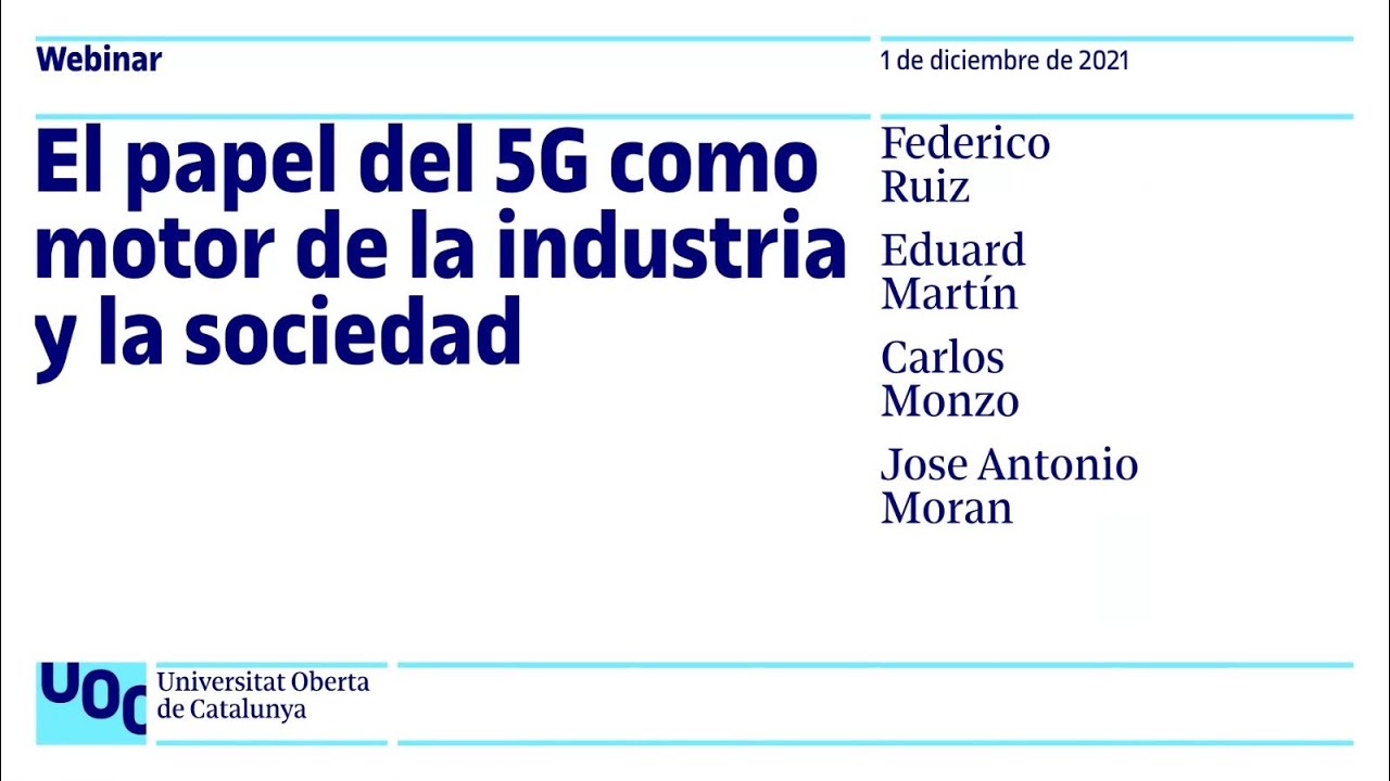 El papel del 5G como motor de la industria y la sociedad video link