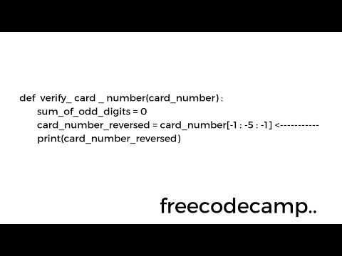 Lmplementing The Luhn Algorithm Python Beta Certification Step 13