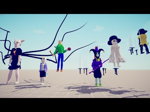 CUSTOM SUPER UNITS vs ARMY OF CLUBBERS Totally Accurate Battle Simulator TABS