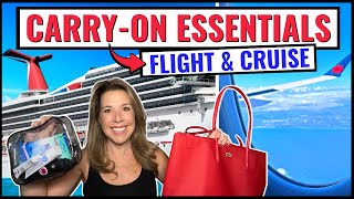 What to Pack in a CARRY-On Bag for a Flight & Cruise!