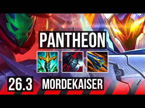 PANTHEON vs MORDEKAISER (TOP) | 42K damage | KR Master | 26.3