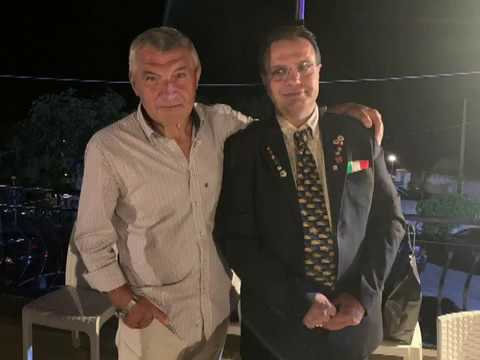 Comune di Vibonati,il Cav. N. H. don Attilio De Lisa insieme all'amico e stimato Cav. Aniello Ruocco