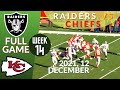 🏈Las Vegas Raiders vs Kansas City Chiefs Week 14 NFL 2021-2022 Full Game | Football 2021
