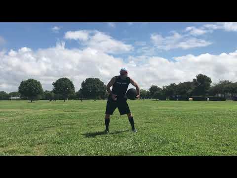 Slam/med ball hip circles