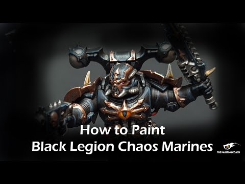How to Paint Black Legion Chaos Space Marines