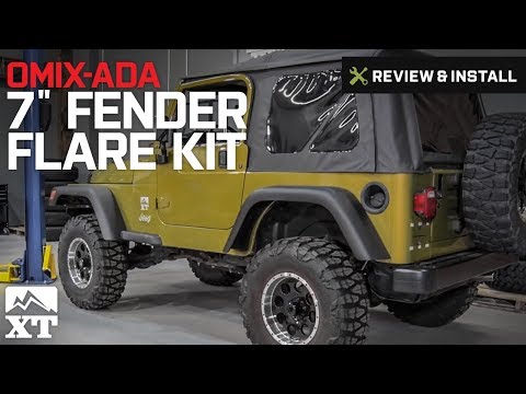 Jeep Wrangler Omix-ADA 7" Fender Flare 6pc Kit w/ Hardware (1997-2006 TJ) Review & Install