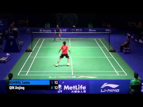 2nd round - 2014 China Open - Saina Newal vs Qin Jinjing