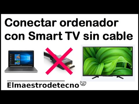 How to send your PC screen to your Smart TV without cables. Connect laptop to TV without cables.