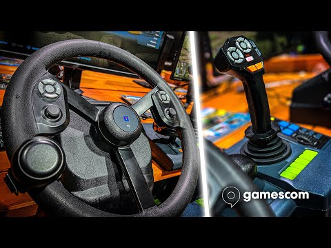 🔥 MEIN LIVE EINDRUCK vom neuen LS-Lenkrad auf der GAMESCOM 🤩  | HORI Farming Vehicle Control System
