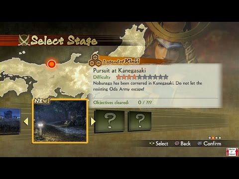 Samurai Warriors 4 Campaign Walkthrough (PS4) Legend of Kinki Part 2 - Pursuit at Kanegasaki