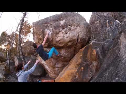 Pancras assis (7c), Fontainebleau