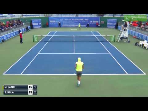 Malek Jaziri (TUN) vs. Blaz Rola (SLO) 2018 ATP Challenger tennis