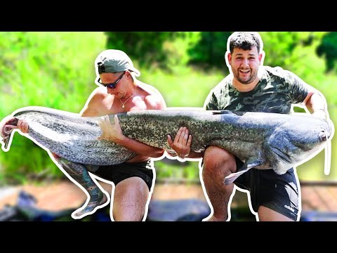 Catching 120lb Monster Catfish!