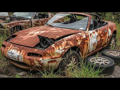 Mazda MX-5 Abandoned Restoration | From Rusty Wreck to Stunning Revival