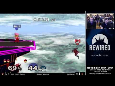 Rewired 2016 Melee Singles Losers Quarters - U4X|Gahtzu (Captain Falcon) vs Ka-Master (Luigi)