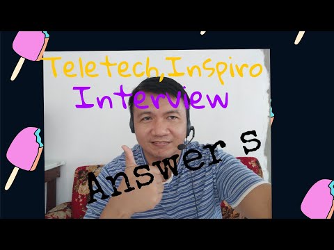 Teletech, Inspiro interview call center question: Why do you want this job?