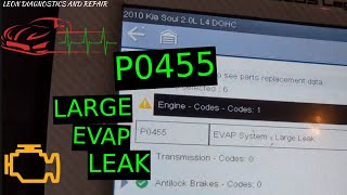 2010 KIA SOUL P0455 EVAP LEAK