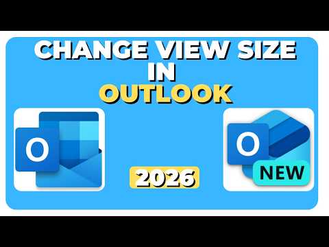 Microsoft Outlook: Adjust View Size Fast Microsoft Outlook: Adjust View Size Fast