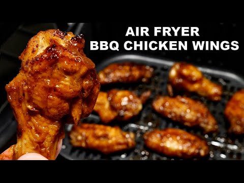 Air Fryer BBQ Chicken Wings - Barbecue Chicken Wings Recipe!