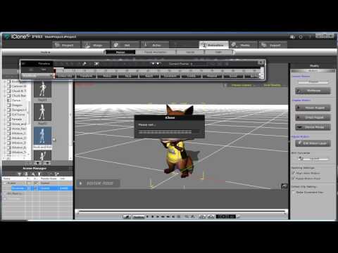 iClone 3DXchange5.4 Beta Tutorial - Applying Spring Properties to Extended Bones