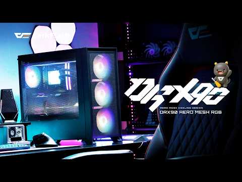 🎉이벤트🎉 압도적인 쿨링을 완성한 풀 메쉬 디자인 다크플래쉬 DRX90 AERO MESH RGB PC케이스