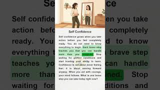 Self Confidence #shorts #englishlearning