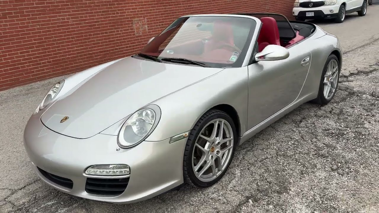 45K km 2009 Porsche 911 Carrera Cabriolet 6-Speed Manual