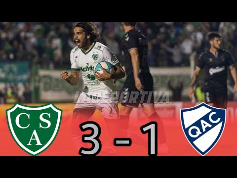 Primera Nacional : SARMIENTO 3 - 1 QUILMES | (Los Goles)