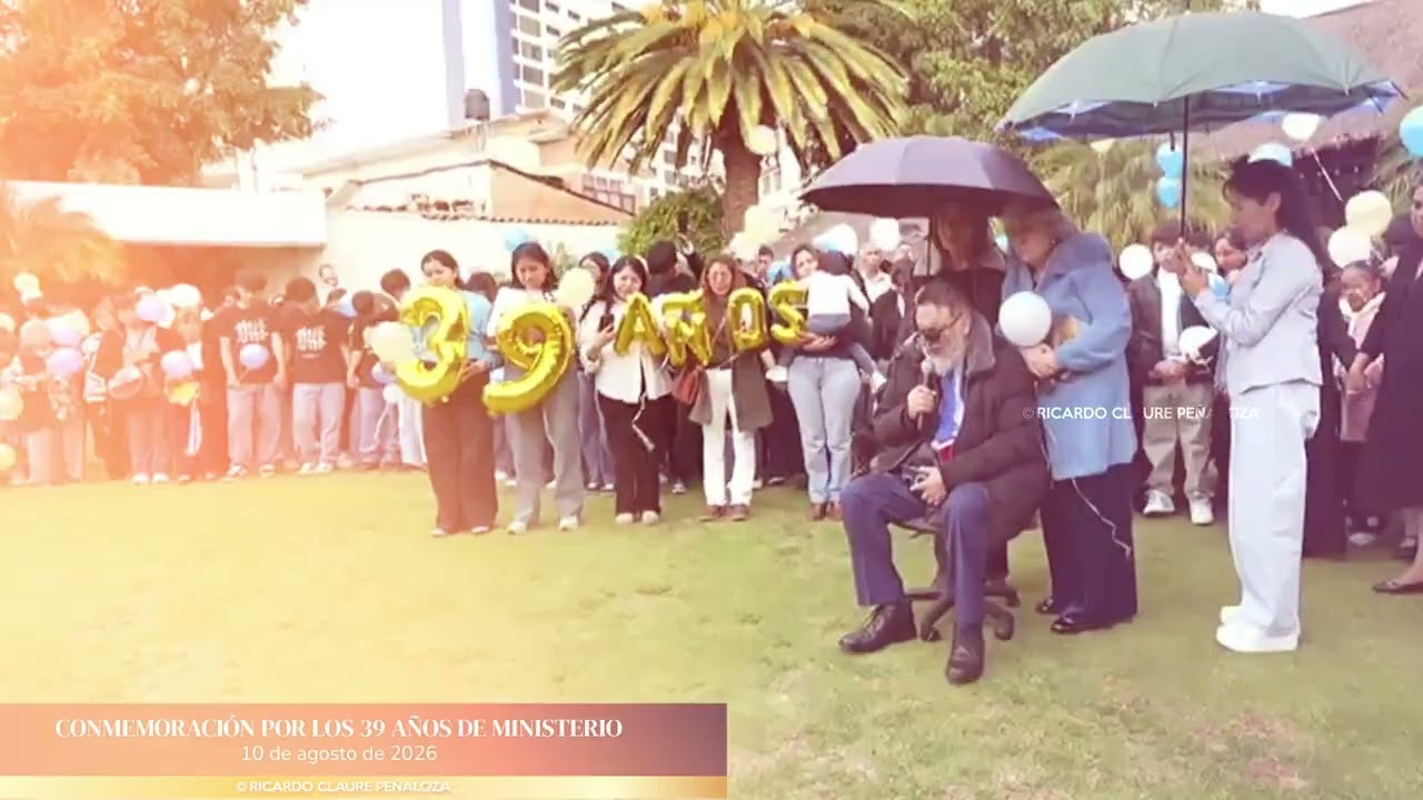 FRAGMENTO EVENTO 39 AÑOS DE MINISTERIO