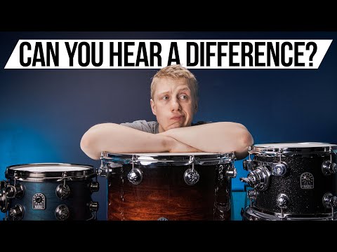 DOES THE WOOD TYPE REALLY MAKE A DIFFERENCE? - DRUM KIT COMPARISON MAPLE VS WALNUT VS TULIP WOOD