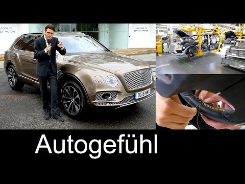 Bentley Crewe assembly plant factory production tour with Bentayga & handcraft