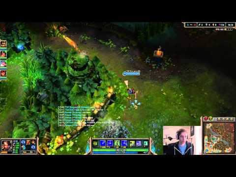 TSM Bjergsen vs Scarra - Nidalee vs Le Blanc - mid «Beast» (Diamond I)