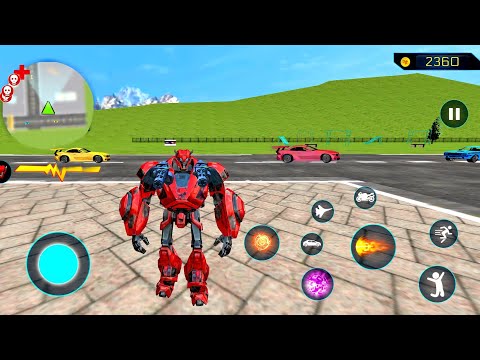 Robot Araba Oyunları #4 - Prime Multiple Transformation Red Jet Robot 2020 - Android Gameplay