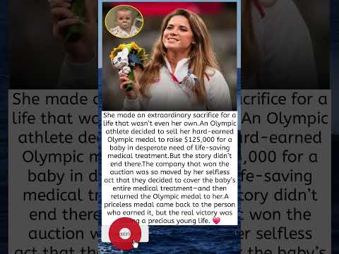 She Sold Her Olympic Medal to Save a Baby’s Life ❤️????
