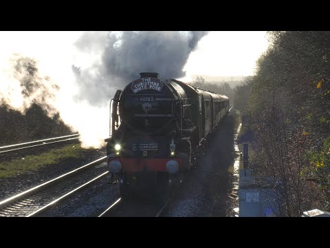 60163 Tornado debuts with Vintage Trains on "The Christmas White Rose" to York - 10.12.25