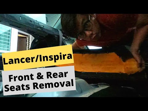 How to Remove Front and Reat Seats of Mitsubishi Lancer and Proton Inspira