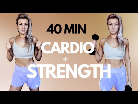 40 MIN SWEAT + STRENGTH Workout With Weights - Full body Toning & Strengthening Home Workout