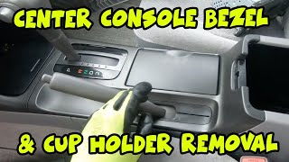 How to Remove Center Console Bezel & Cup Holders of Toyota Camry 2002-2006