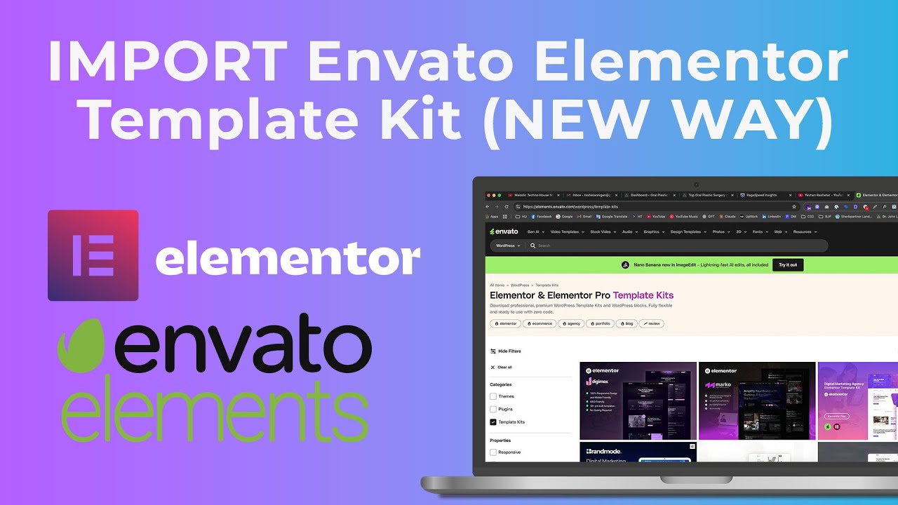 NEW Way to Import Envato Template Kits into WordPress 2025 - TUTORIAL