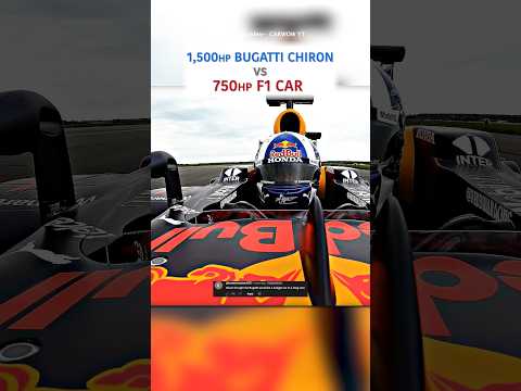 Bugatti Chiron vs F1 Car — The Ultimate Drag Race!