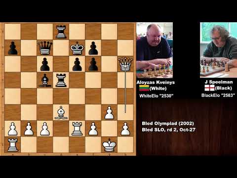 Aloyzas Kveinys vs Jonathan Speelman - Bled Olympiad (2002)