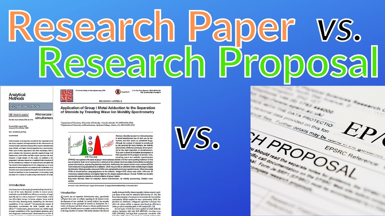 Research Paper vs. Research Proposal: 3 Important Differences