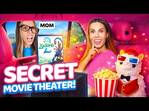 I Built a SECRET Movie Theater in MOM’S CAR!
