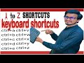 how to use shortcuts a to z shortcut keys ???A To Z All shortkeys