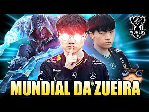 T1 x AL: A PLAY do FAKER que PAROU O MUNDO - MUNDIAL DA ZUEIRA | Worlds 2025