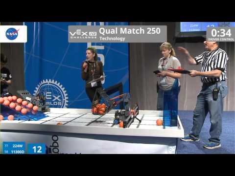 VEX Worlds 2016 - VEXIQ Elementary School - Technology - Qual 250 (224W 11300D) 92